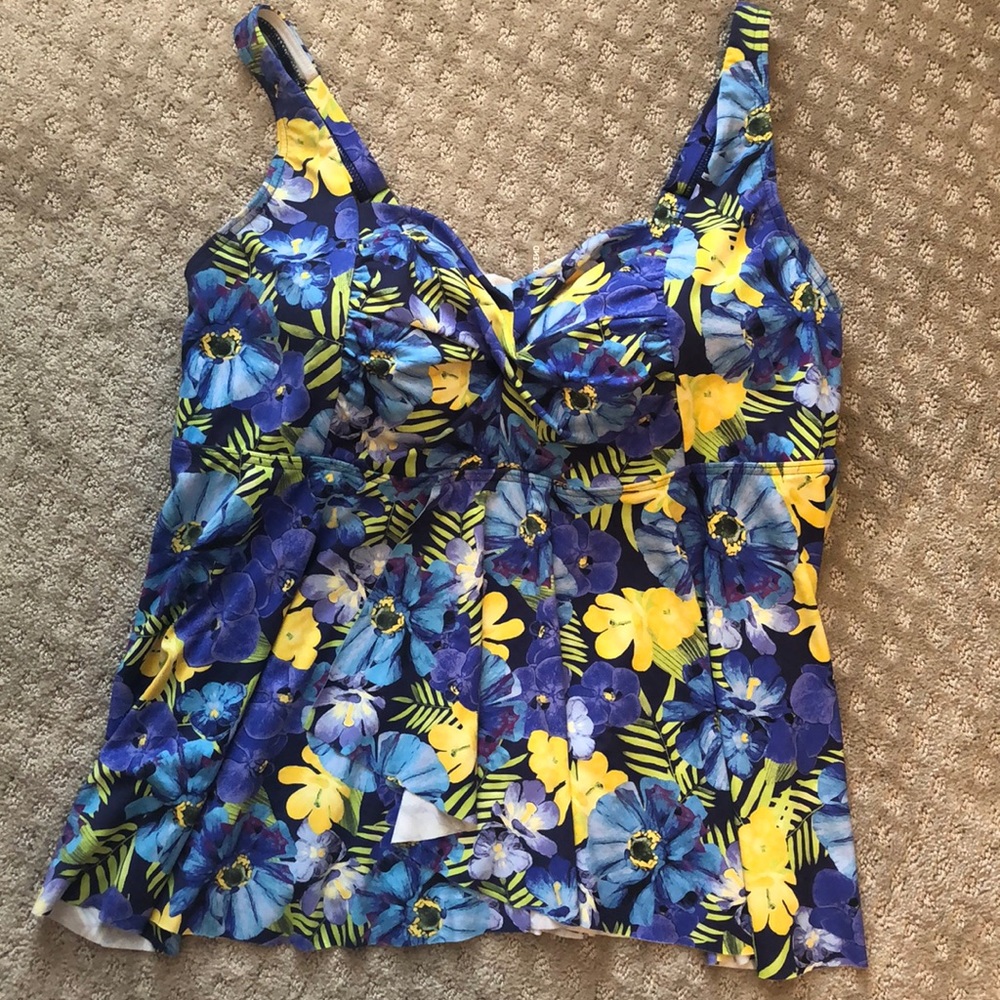 Lands’ End bathing suit top.